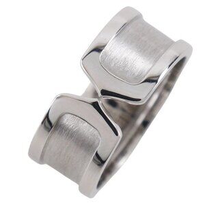CARTIER C2 Ring K18 white gold #10.5(US Size) 13.0g mens